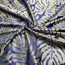 Современный зеленый синий 140 см для самостоятельного изготовления ткани банановый лист домашний декор обивка на диван подушки ткань тканые жаккардовые 1 м/лот