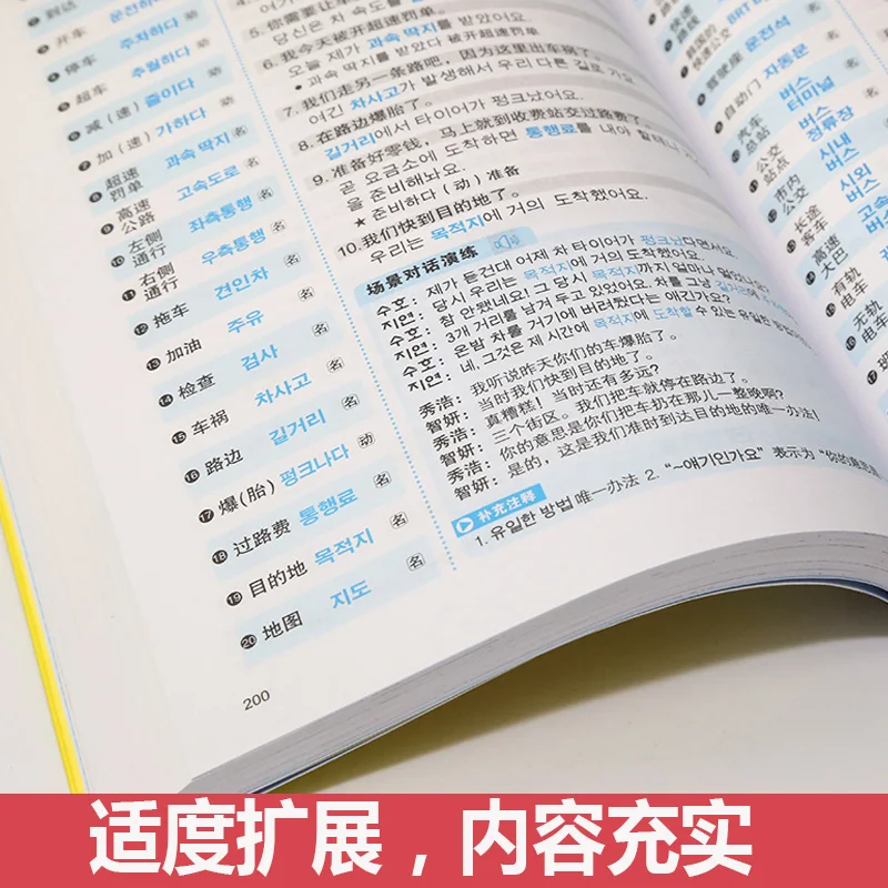 I nuovi principianti imparano il libro di dizionario primario di parole coreane 15,000 per adulti