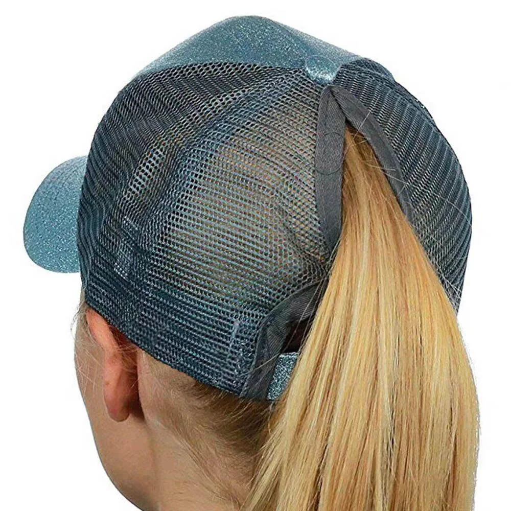 LimPac Gouden Pailletten Sparkle Mesh Baseball Cap - Verstelbaar & Ademend