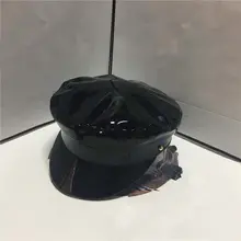 MinanSer модная кепка газетчика Для мужчин курсант Для женщин вышивка в стиле милитари из искусственной кожи для мальчика шляпа Винтаж обувь для сцены; Женская обувь в стиле Гэтсби, плоская Шапки