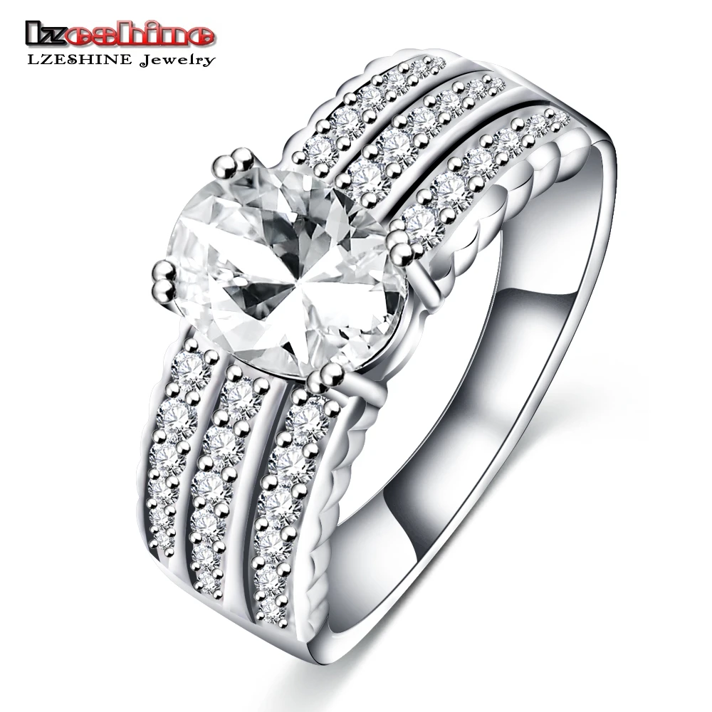 LZESHINE Fashion Men's Knuckle Rings Silver Color Full Size Wide Gift