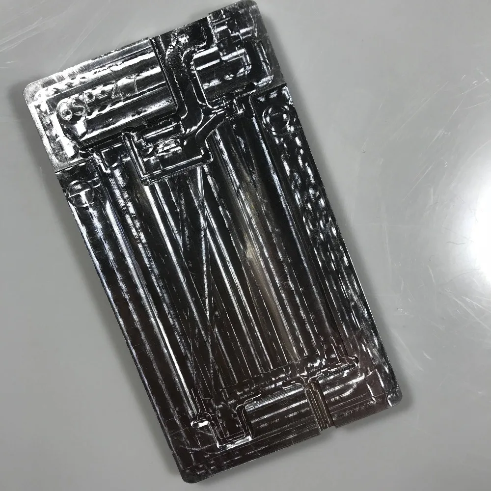 Lcd поляризационное устройство для снятия пленки форма для телефона 6 S/6 S plus lcd сенсорный экран нагрев поляризационная пленка удаление 2 в 1 алюминиевая форма