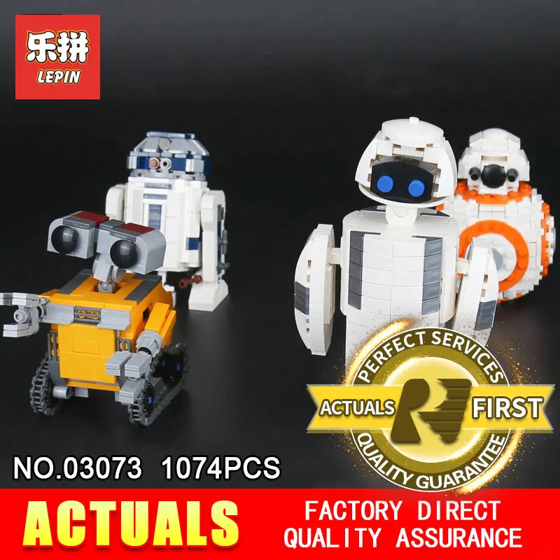 

Lepin 03073 1074Pcs Genuine Movie Series The Four Robots In One Set Original Building Blocks Bricks Funny Toys DIY Model Gifts