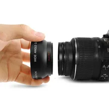 Профессиональный 52 мм 0,45 x широкоугольный макрообъектив для Nikon D3200 D3100 D5200 D5100 черный суперширокоугольный