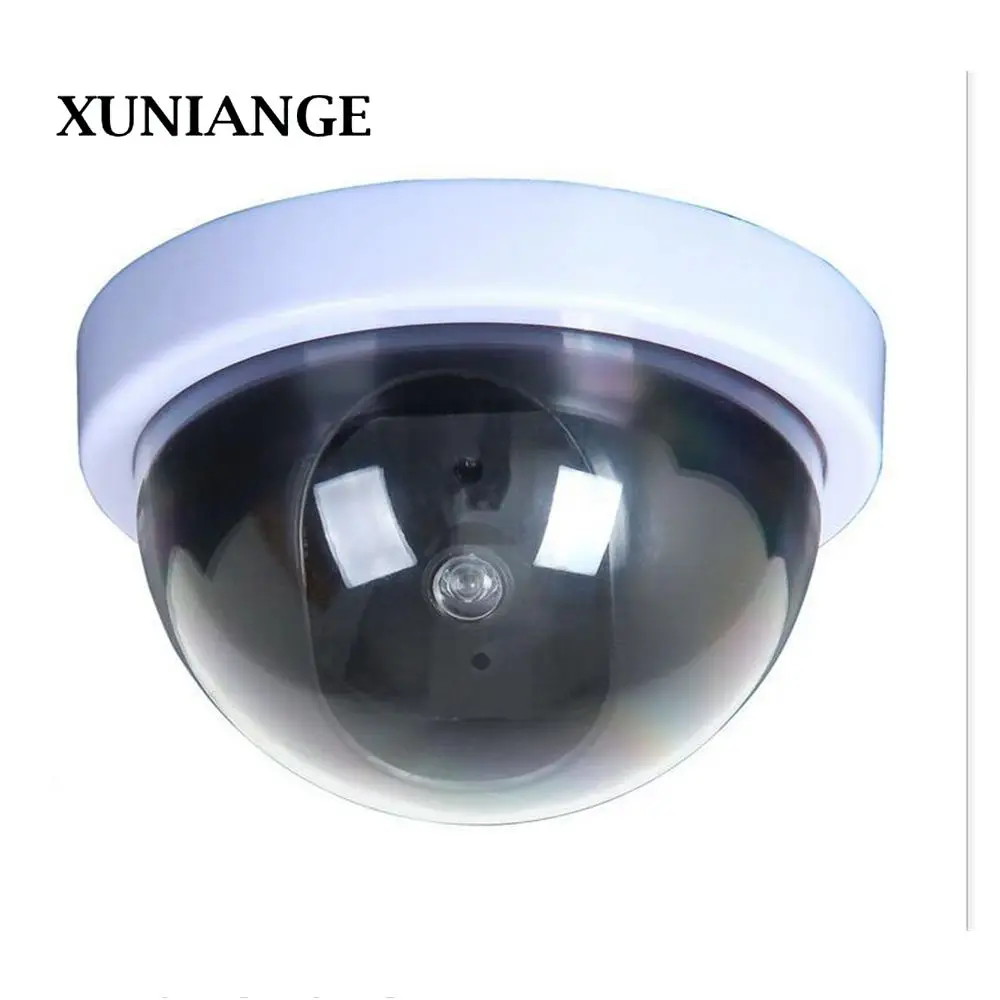 

XUNIANGE Simulation Camera Virtual Camera Bullet Analog CCTV Fake Security Camera Flashing Red LED Indoor Outdoor Free