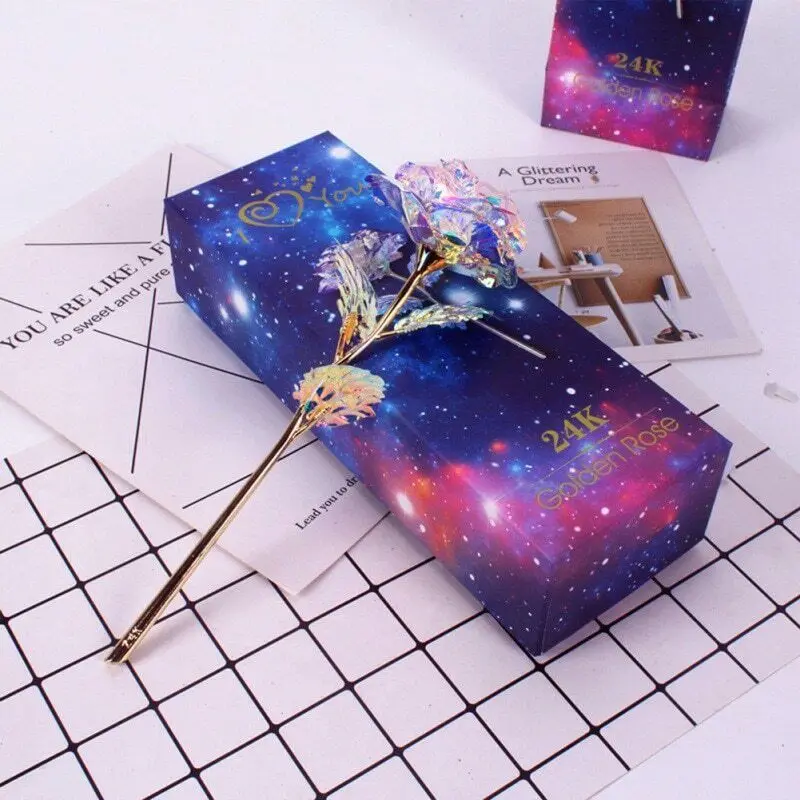 Galaxy Rose with Love Base Holder Anniversary Gift Best Selling ⭐ FAST SHIPPING 
