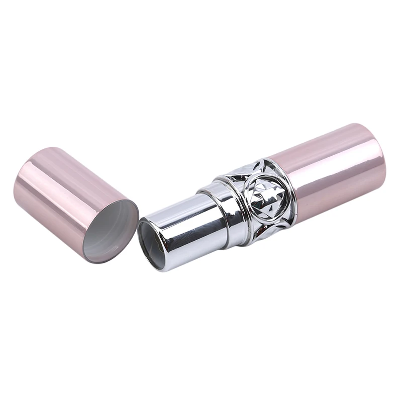 

High Grade Pink Color Empty Lipstick Tube Luxury Women Lip Balm Maquiagem Container Bottles