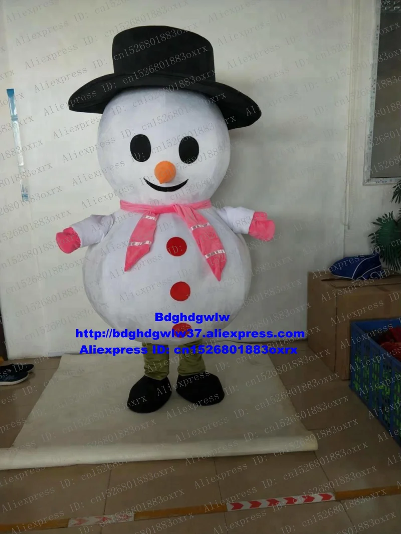 

Christmas Xmas Snowman Snow Man Mascot Costume Adult Cartoon Character Outfit Birthday Party Festival Celebration zx2001
