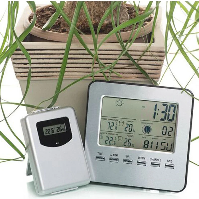 

Wireless indoor and outdoor thermometer hygrometer, multi-function electronic digital thermometer, free shipping