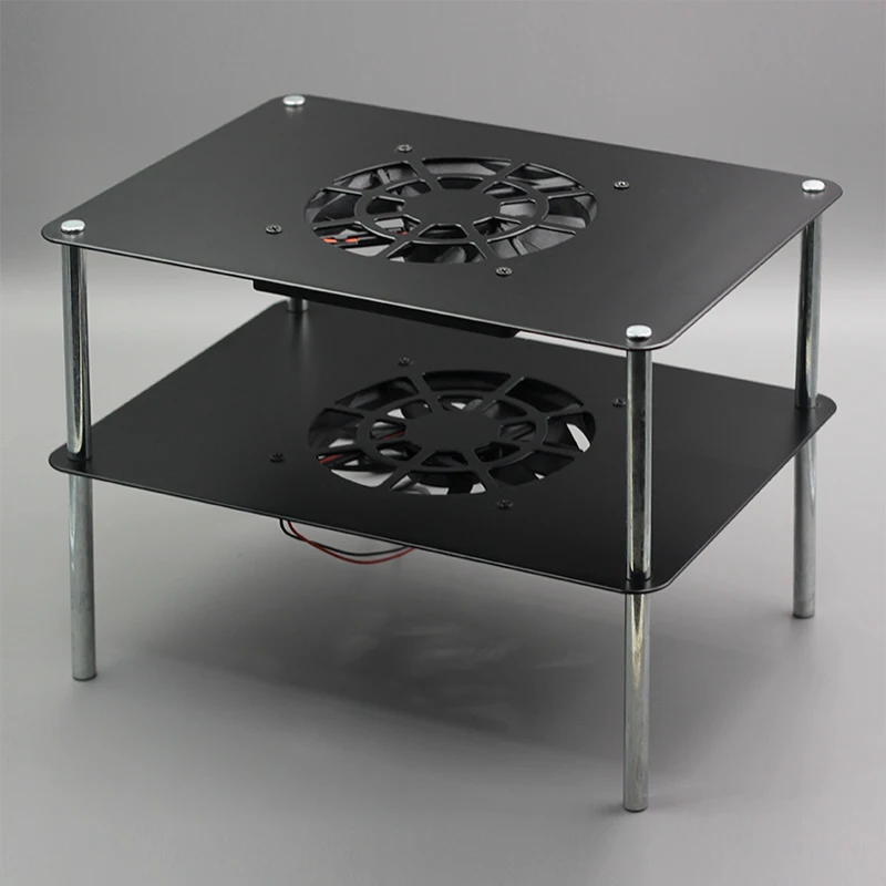 

New Aluminum Router Radiator, USB 12cm DC 5V Cooling Fan, TV Set Top Box, Broadband Cat, Radiator, 280mm * 195mm PC cooler
