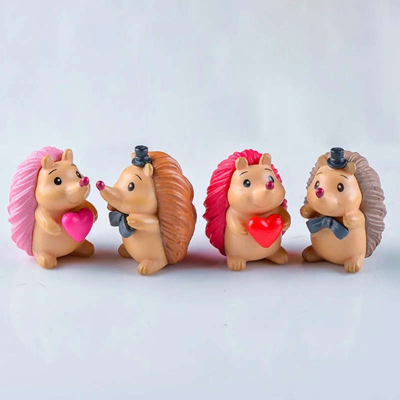 

4Types Cute Lovely Hedgehog Animal Model Toy Child Kids Home Wedding Party Toys for Children Kid Gifts