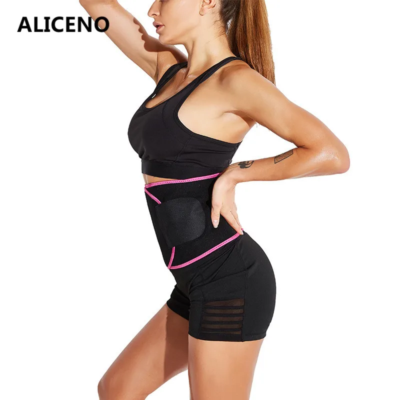 

ALICENO Neoprene Sportswear Waist Sauna Belts Slim Tummy Control Waist Cinchers Weight Loose Belts Plus Size M L Shapewear