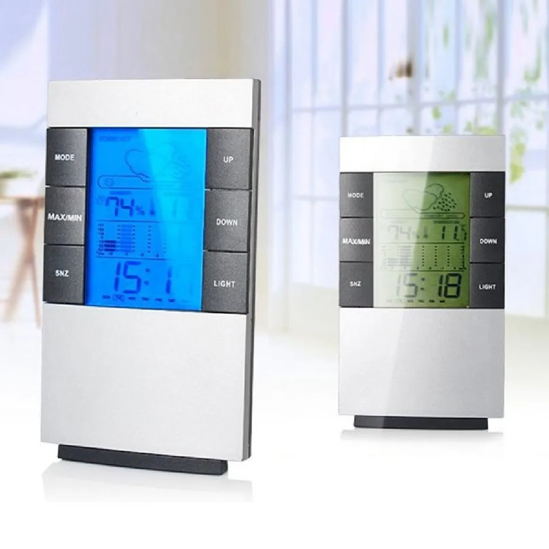 

Top Multifunctional Home Humidity Thermometer Lcd Digital Hygrometer Temperature Meter Clock Measurement Device