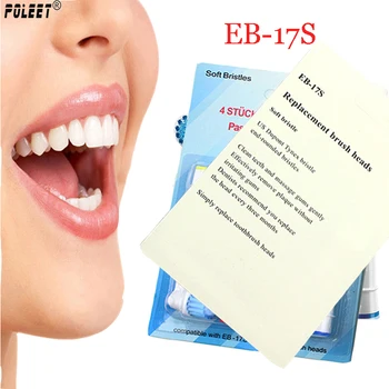 

Poleet 8Pcs/Lot Hi-Q Electric Toothbrush Heads Replacement EB-17S/EB17S Precision Clean Oral Hygiene Toothbrush Head