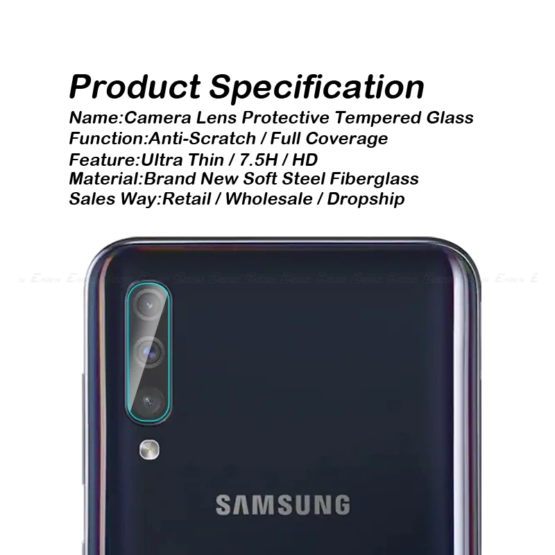 Для samsung Galaxy A90 5G A80 A70 A60 A50 A40 A30 A20e A20 A10 A10s Камера объектив Экран высокотемпературный ПУ, защитный задний Футляр объектив защитная пленка