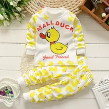 

New Autumn Baby boys and girls cloths Children's sets long-sleeved T-shirt+pants 6M-4T Unisex cotton cartoon image set