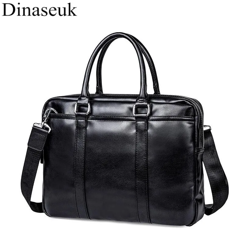 

Men PU Leather Business Briefcase Brand Design Laptop Document Case Fashion Attache Messenger Shoulder Bag Tote Portfolio