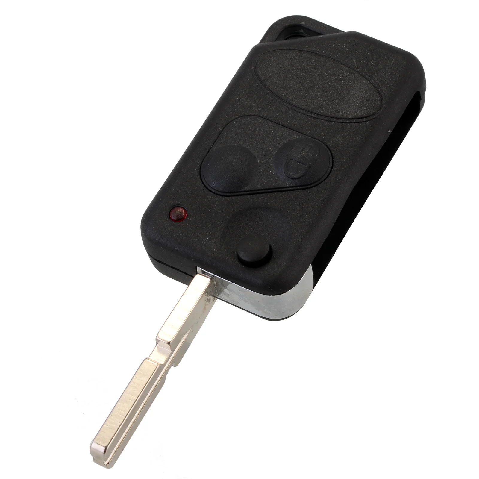 

For LAND/RANGE For ROVER P38 Replacement 2 button Flip Key Case FOB with blank blade uncut shell