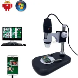 500x 800x 1000x USB микроскоп камера цифровой OTG Microscopio портативный увеличивающий эндоскоп Стенд для Android Mac окно