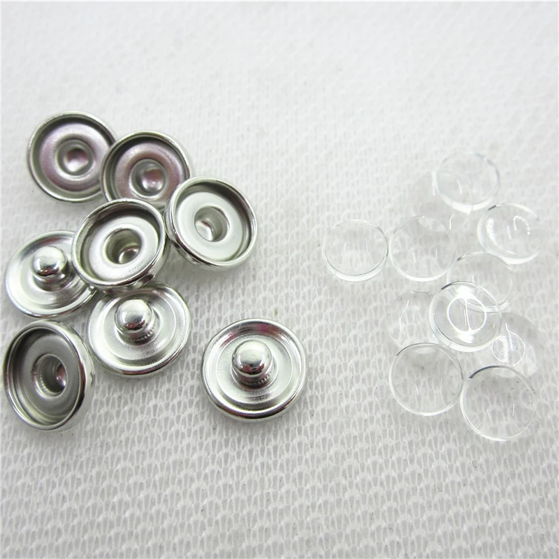 100 Sets No Design Custom Jewelry Snap Button Making Brass Snap Buttons