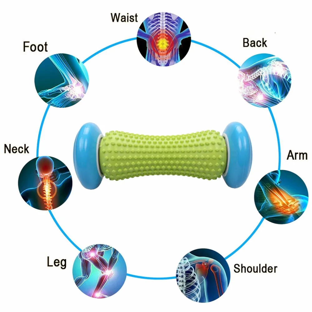 Массаж рук ног роликовый триггер точка глубокая ткань Физическая Терапия Для подошвенного фасциита пятки стопы свода боли фитнес