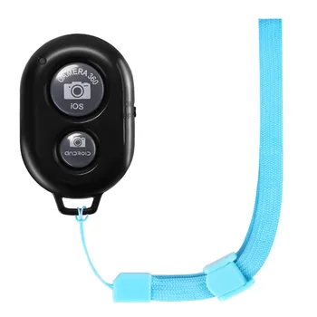 

Neewer CellPhone Wireless Bluetooth Remote Control Shutter Release with Blue Wrist Strap for any iPhone Android Mobile Devices