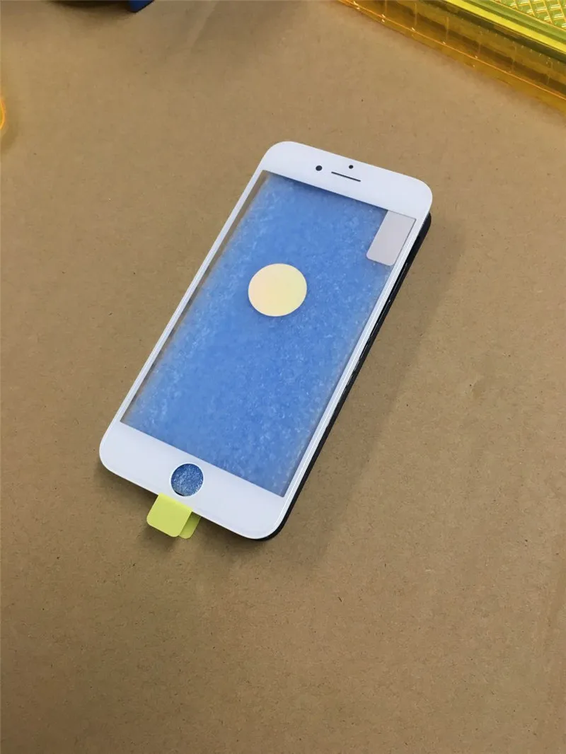 5 шт. холодный пресс для iPhone 8 8p внешнее стекло со средней рамкой и OCA