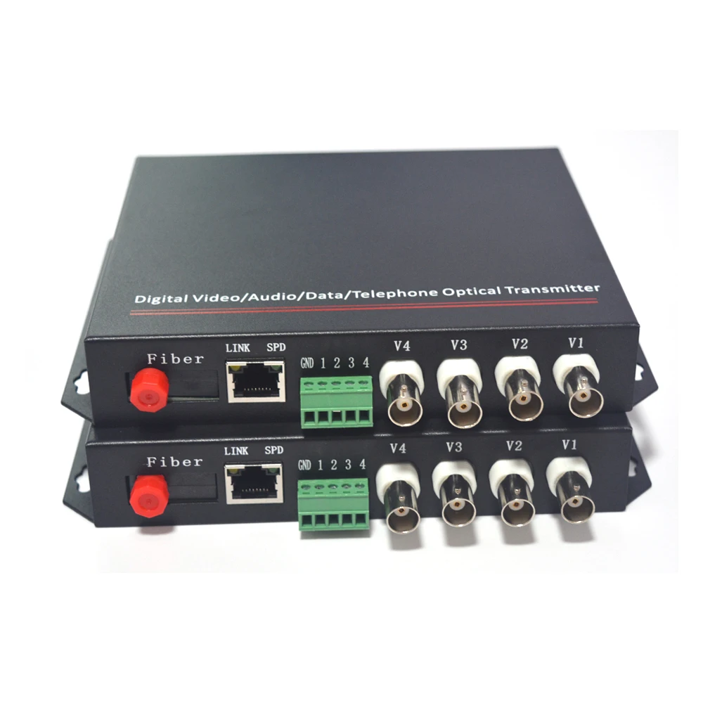 Видео/Ethernet/RS485/232 данные по волоконно-оптическим медиаконвертерам-FC одномодовый 20