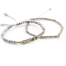 Прозрачный бисер браслет из нейлона браслет дружбы для женщин