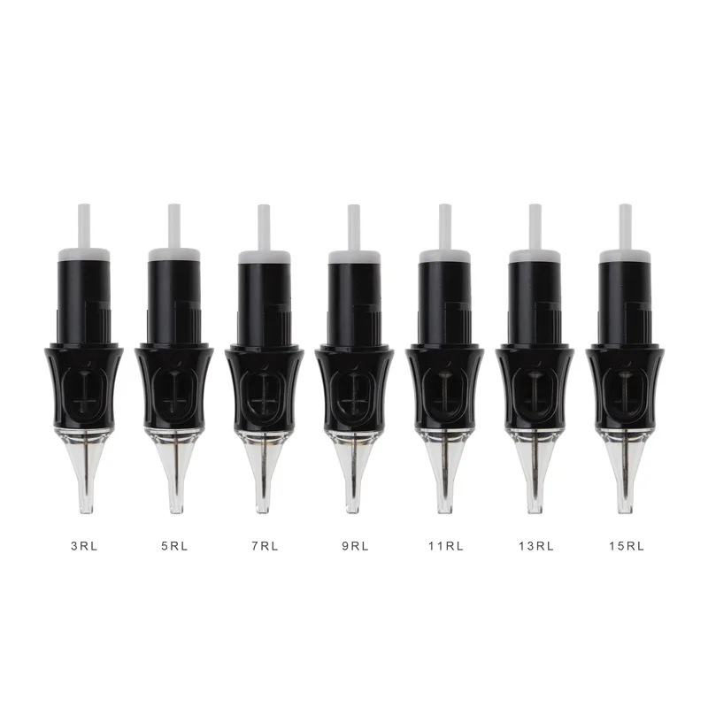 

10pcs 3R/5/7/9/11/13/15M1 Disposable Ink Cartridges For Eyebrows Permanent Make Up Tattoo Line Needles For Rotary Tattoo Machine