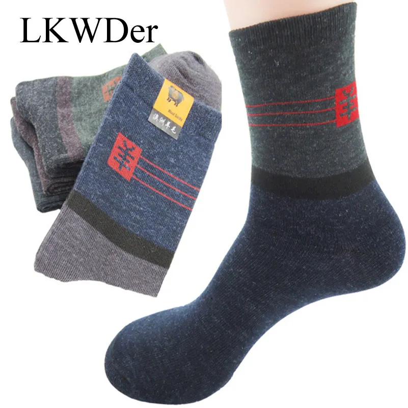 

LKWDer 10 Pairs Mens Socks Cheap Factory Price Soft Warm Wool Durable Male High Quality Casual Business Socks Men Sox Calcetines