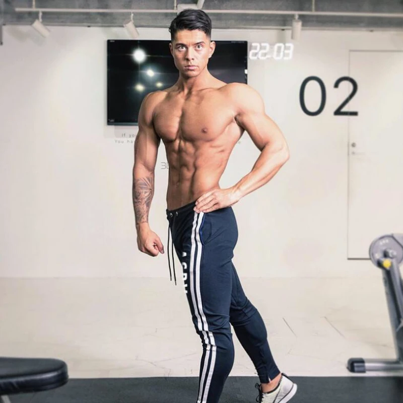 Sport Man Joggers Pants Gym Leggings Running (14)