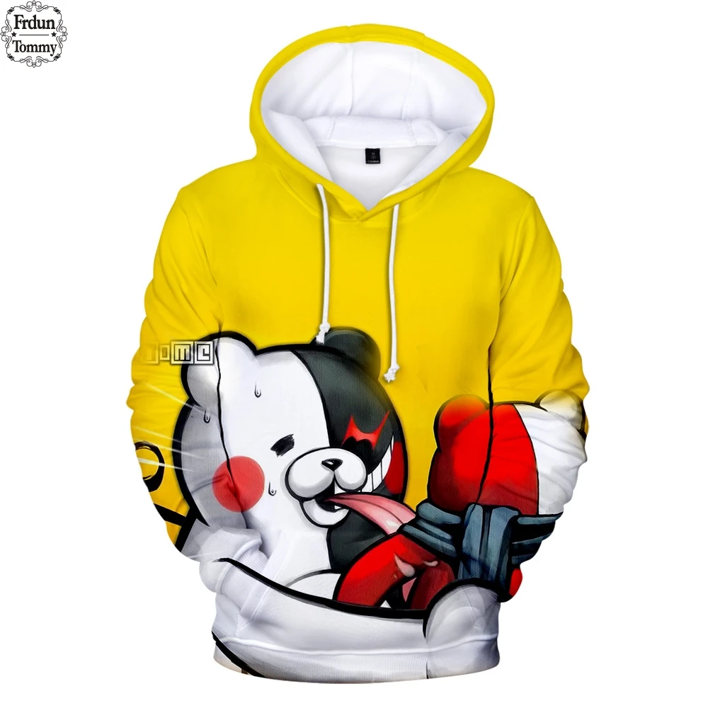  New Monokuma 3D Hoodies Men Sweatshirt Hip Hop Fashion New style Hoodie Sweatshirt Japanese Casual 