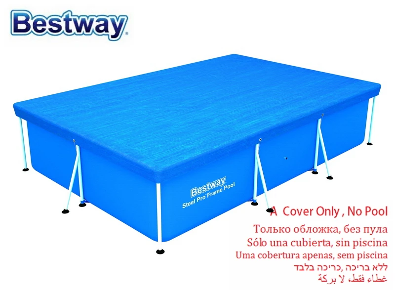 

58106 Bestway 304x205cm Cover for 3x2.01m Swimming Pool/Dustproof Rainproof & Sunshade Lid to Swimming Pool only a Cover!No Pool