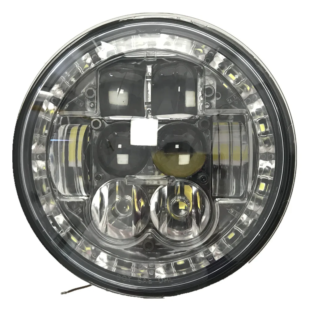 5,7" Круглый СВЕТОДИОДНЫЙ Фонарь 12-24 V PAR 46 для строительства горнодобывающей бездорожья 4x4 power Sports Railroad Truck/Bus