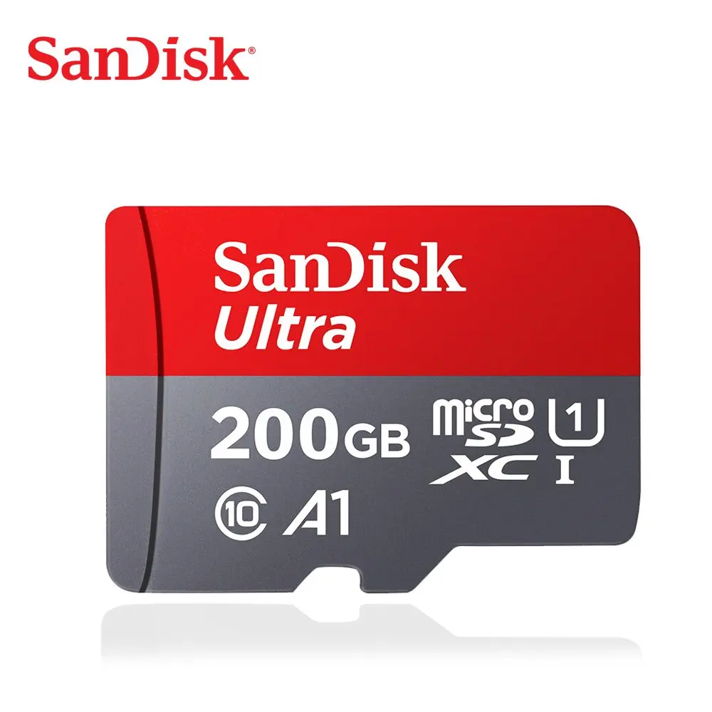 SanDisk 32G Micro SD карта 32 Гб 64 Гб класс 10 128 г/64 г SDXC 400 г/256 ГБ SDHC TF карта памяти Поддержка официальной проверки - Емкость: 200GB