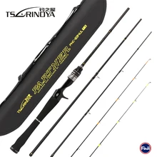 TSURINOYA PARTNER 4Sec 1.89m UL/L 2Tips Bait Casting Fishing Rod 4-10LB/2-7g Carbon Baitcasting Lure Rod Pesca Olta Cane Peche