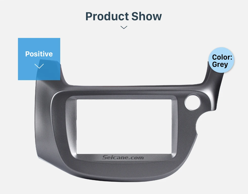 Seicane Профессиональный Серый двойной дин стерео радио панель для 2008-2013 Honda Fit RHD отделка рамка DVD рамка
