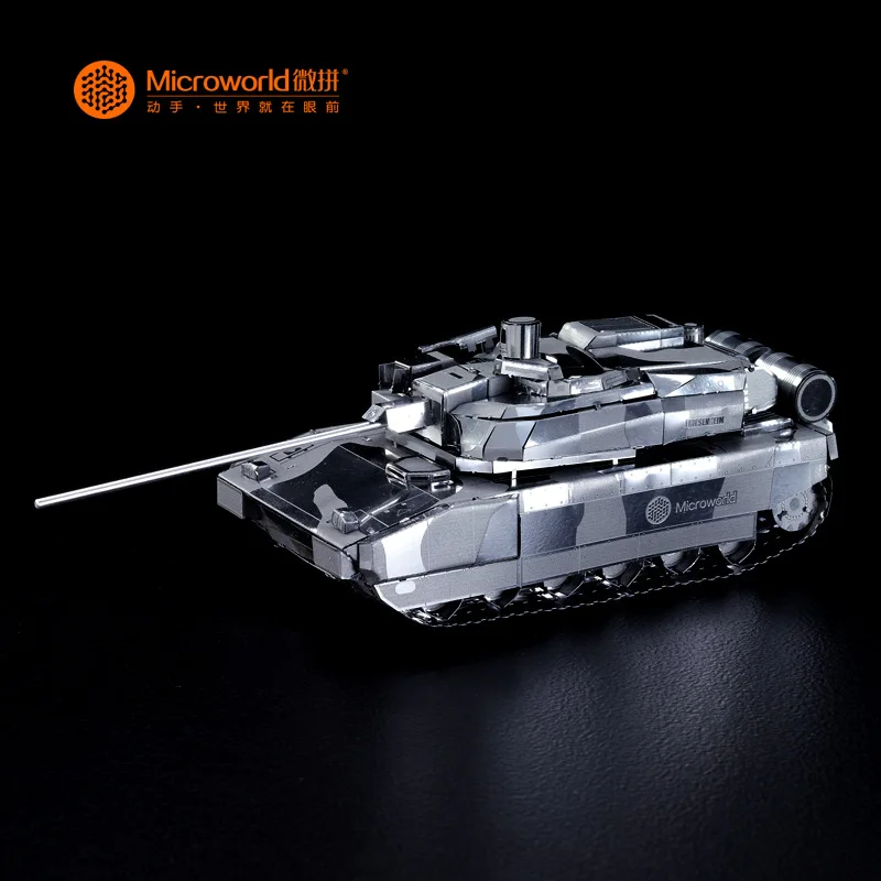 Leclerc основной боевой танк MBT модель DIY лазерная резка головоломка 3D нано