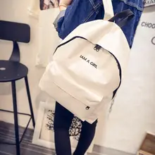 New Simple Fashion Canvas font b Bag b font Female Korean Backpack For Women School Student