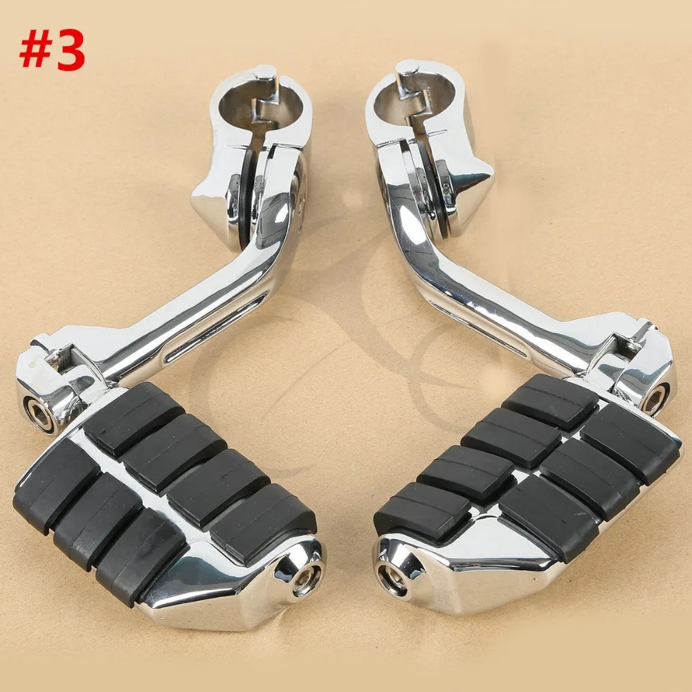 

Motorcycle 1 1/4'' Foot Pegs Rest Footpegs Clamps Engine Guard Fit For Harley Davidson