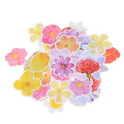 Kawaii творческий DIY цветок стикеры печать для скрапбукинга подарок 45 шт./лот (1 коробка)