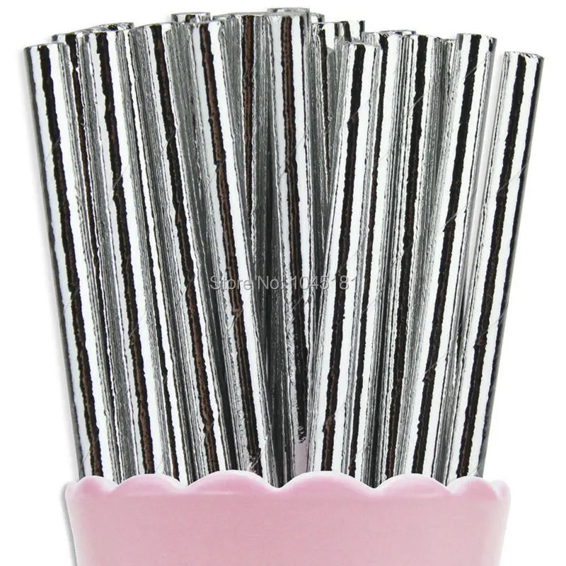 silver paper straws 2