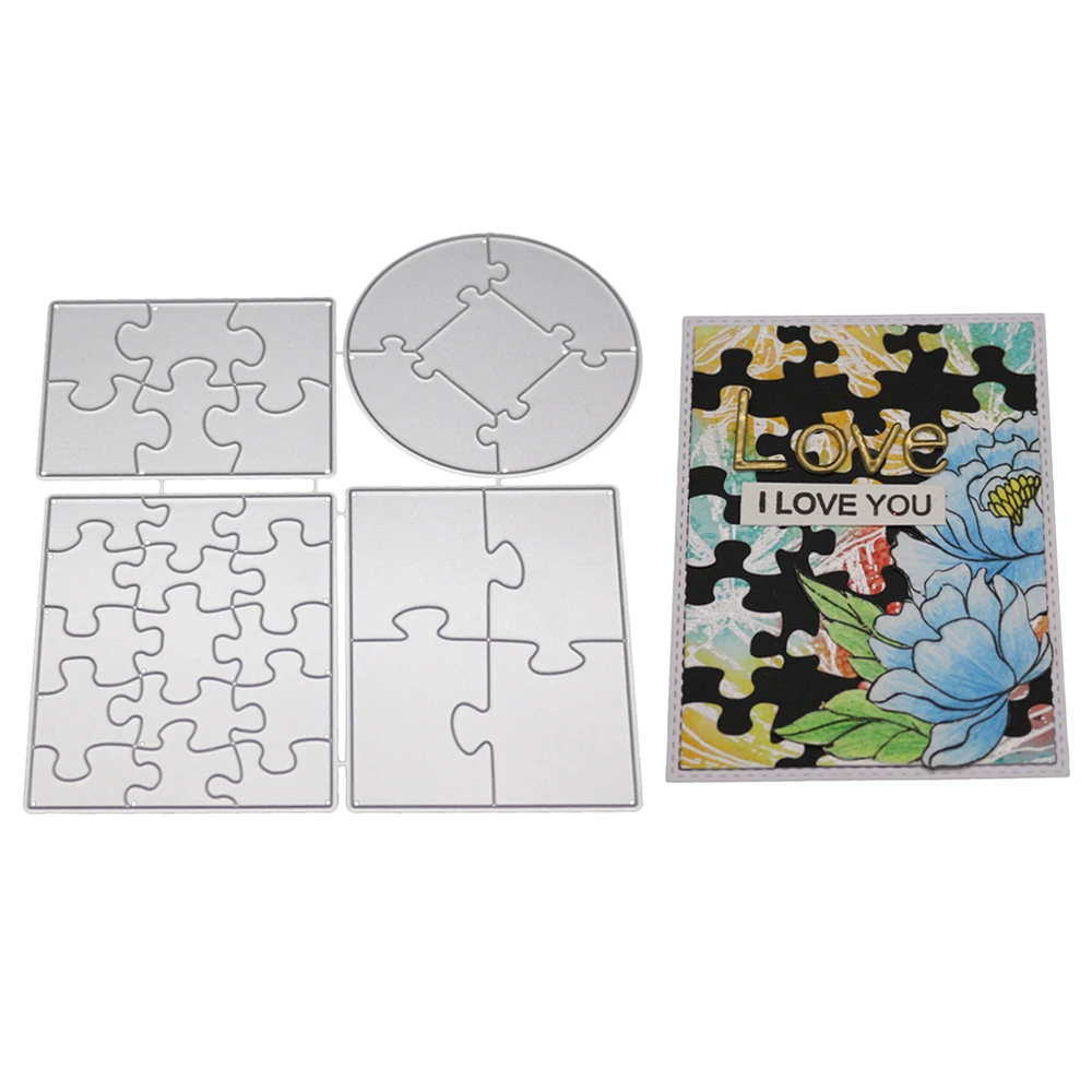 

4Pcs/set Frame Metal Cutting Die Scrapbooking Embossing Stencil Card Die For DIY Invitation Album Book Decoration 155*144MM 2019