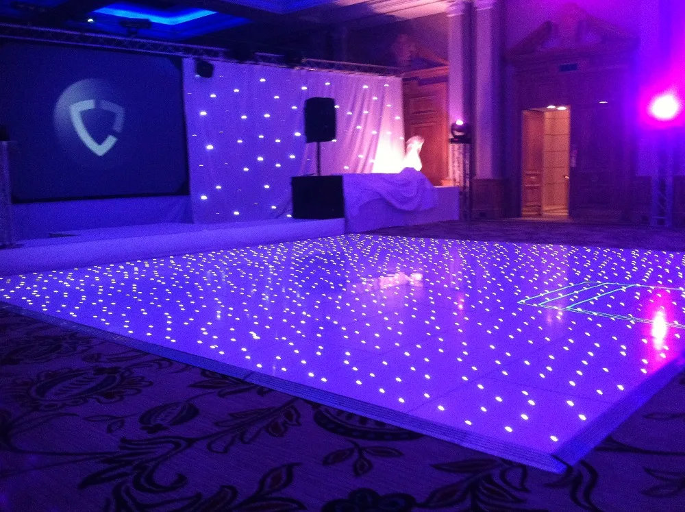14X14ft led light dance floor LED star twinkling dance floorin Stage