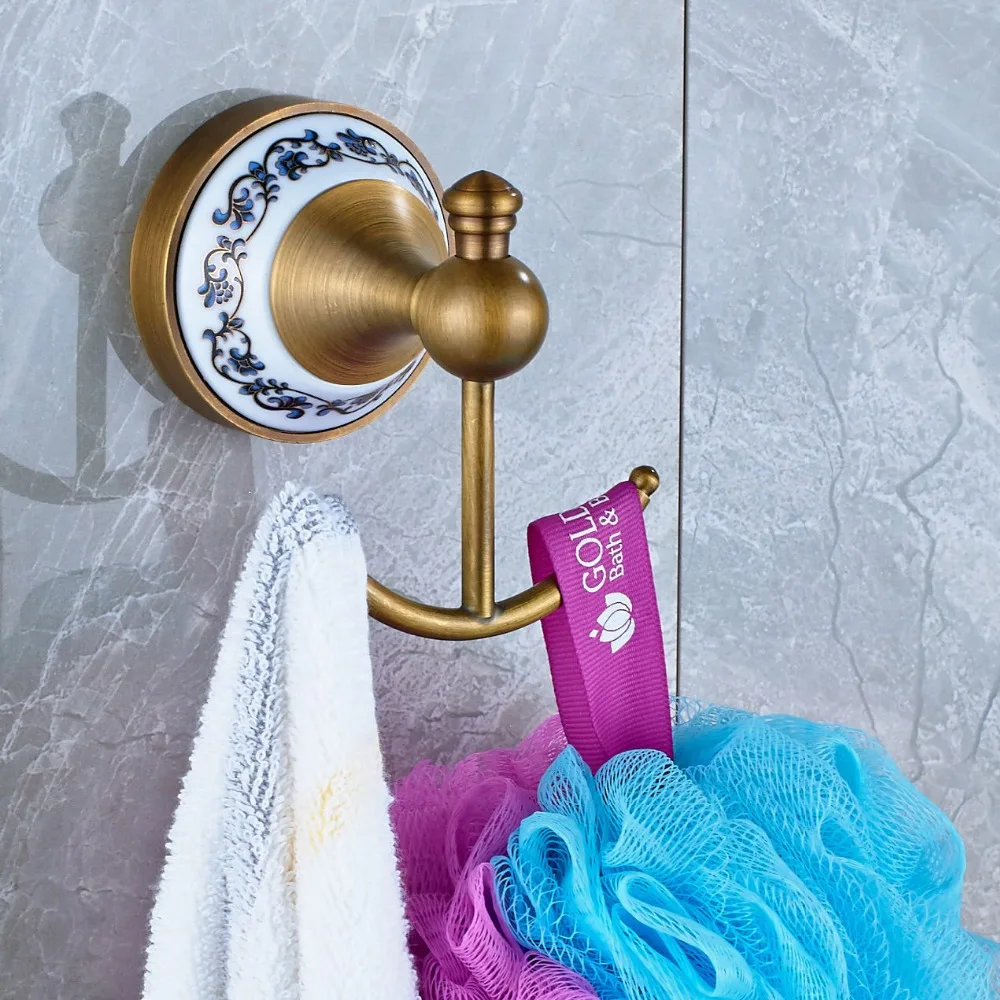 Buy Free Shipping Ceramic Deco Bath Towel Hook Wall