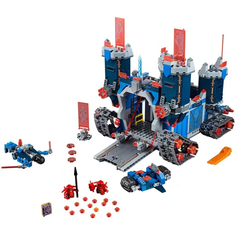

Gifts Pogo Bela 10490 1171PCS+ Nexus Nexo Knights Fortrex Castle Building Blocks Bricks Compatible with Legoe Toys
