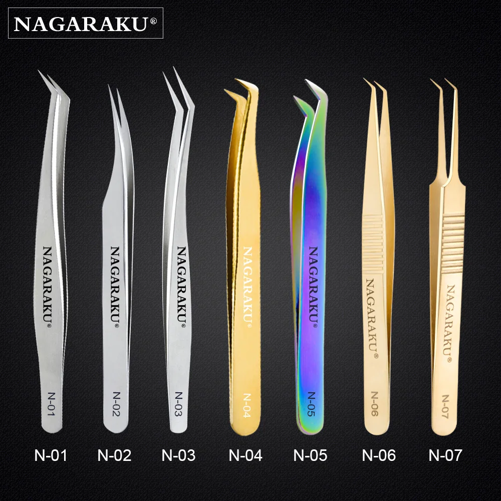 1 шт. инструменты для наращивания ресниц NAGARAKU из нержавеющей стали|eyelash extension|eyelash