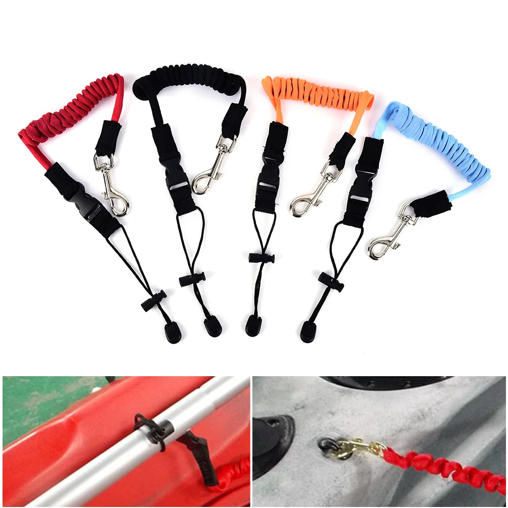 Elastic Surfboard Surfing Foot Leash Rope Kayak Canoe Safety Rod Leash