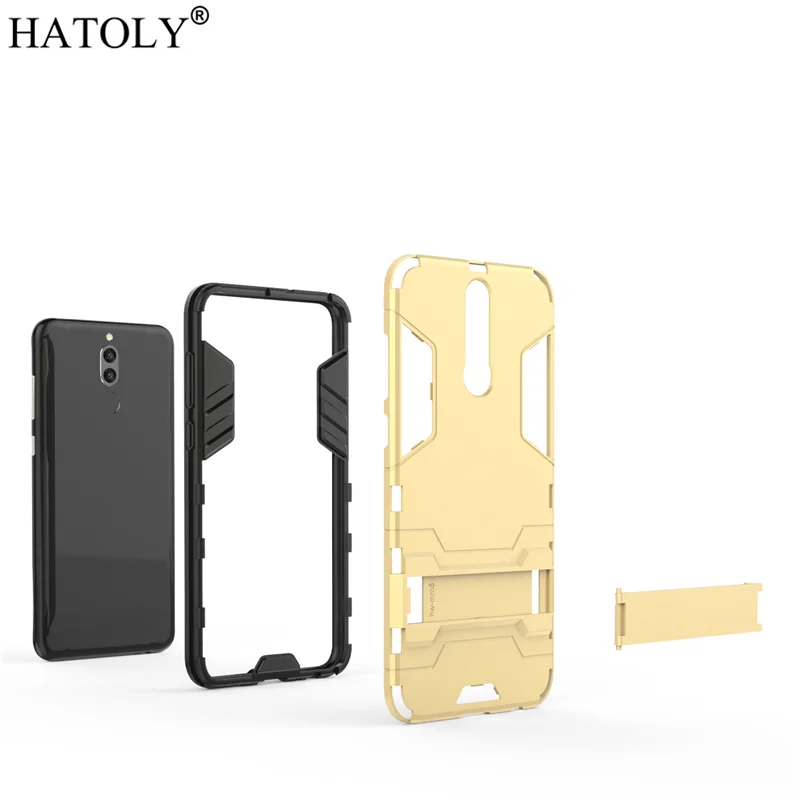 Funda híbrida para Huawei Mate 10 Lite, a prueba de golpes, para Huawei  Mate 10 Lite, protección de doble capa, carcasa rígida con función atril  para